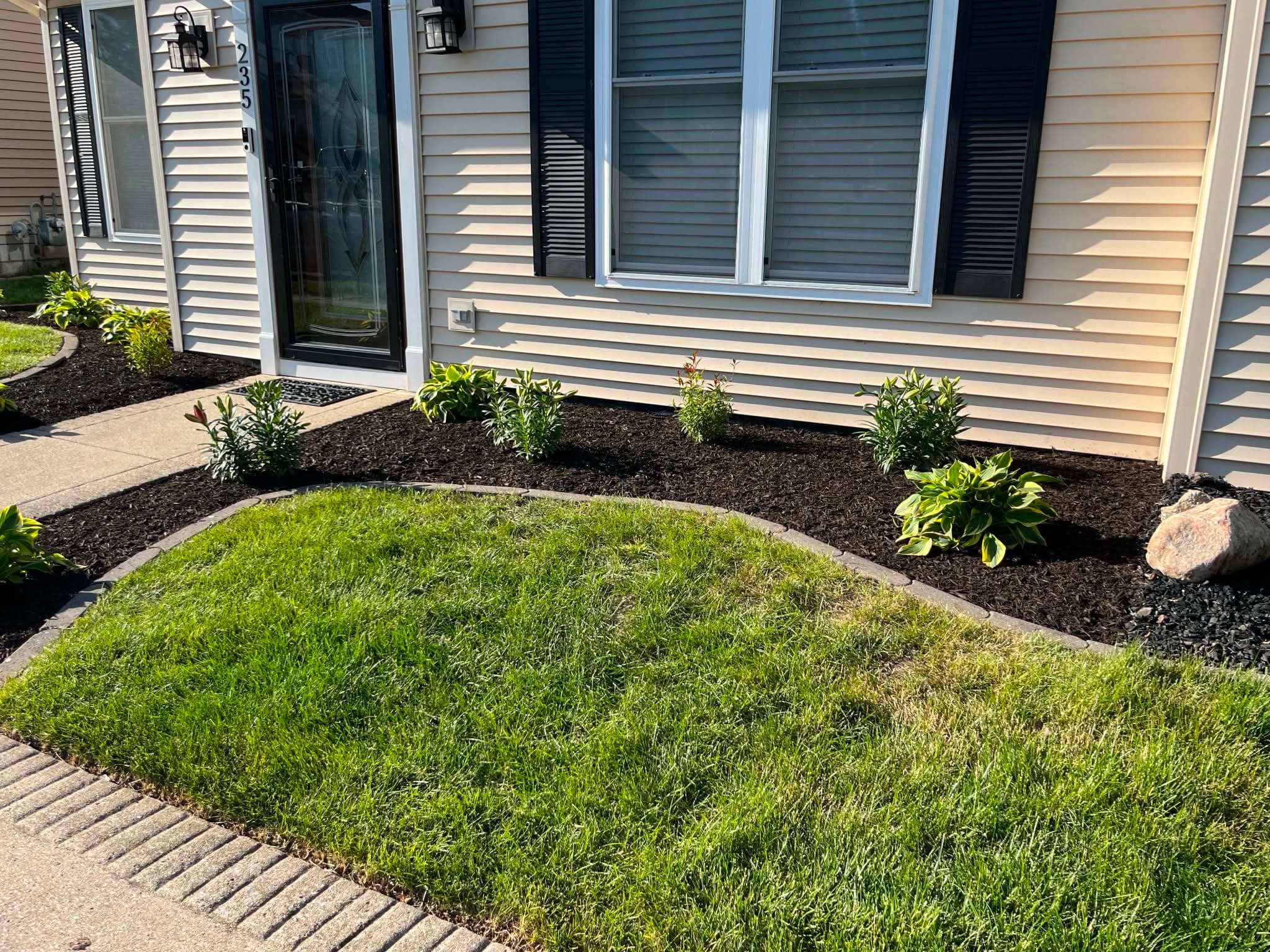 Front entrance landscaping